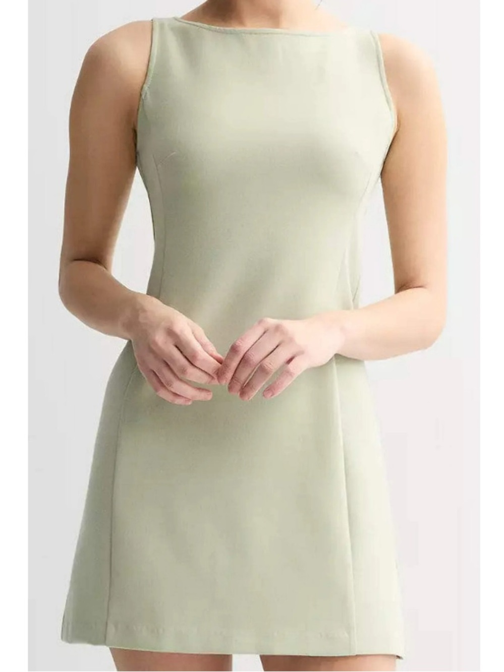 SO® Sleeveless Shift Dress Jade Green